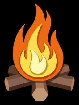 Llama de fuego real en parrilla de carbón - La Parrilla de Champi